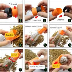 PVA Bag Carp Bait Loading Tool 2 SOLID PVA BAG LOADING TOOL