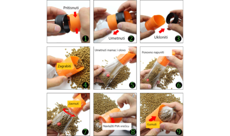 PVA Bag Carp Bait Loading Tool 2 SOLID PVA BAG LOADING TOOL